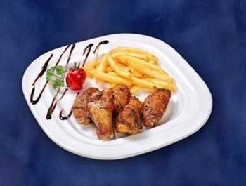 Куриные крылышки в томатным соусе Restaurant Nurafshon