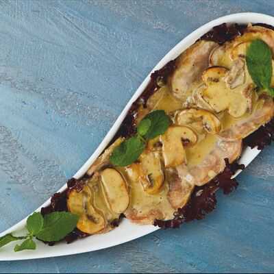 Язык в сливочном соусе Gijduvon Premium Family Restaurant