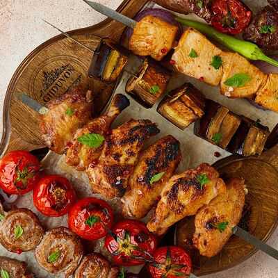 Овощной шашлык Gijduvon Premium Family Restaurant