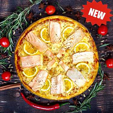 Пицца с Лососем Pizza Moscow