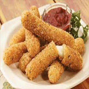 Жареные сырные брусочки с сырным соусом Дикарём - душевное место